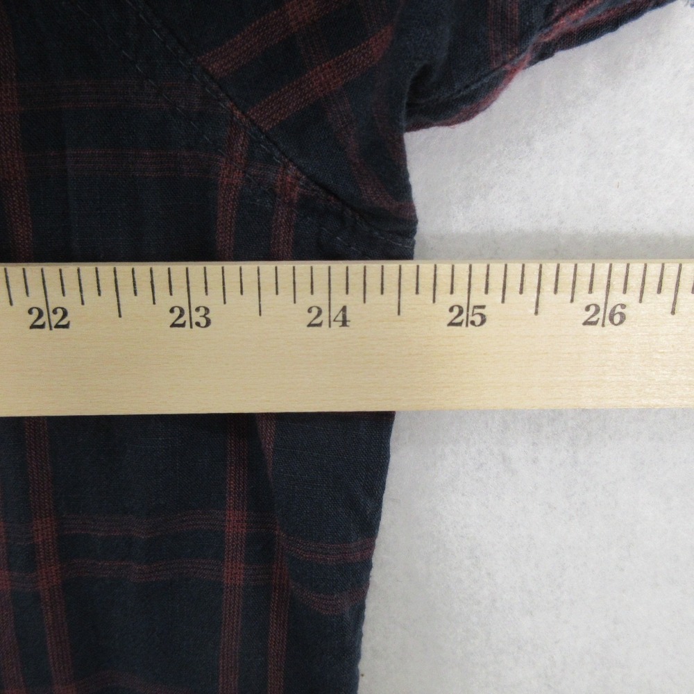 The North Face Mens XL Plaid Short Sleeve Button Up Shirt Chest Pocket - Picture 7 of 10
